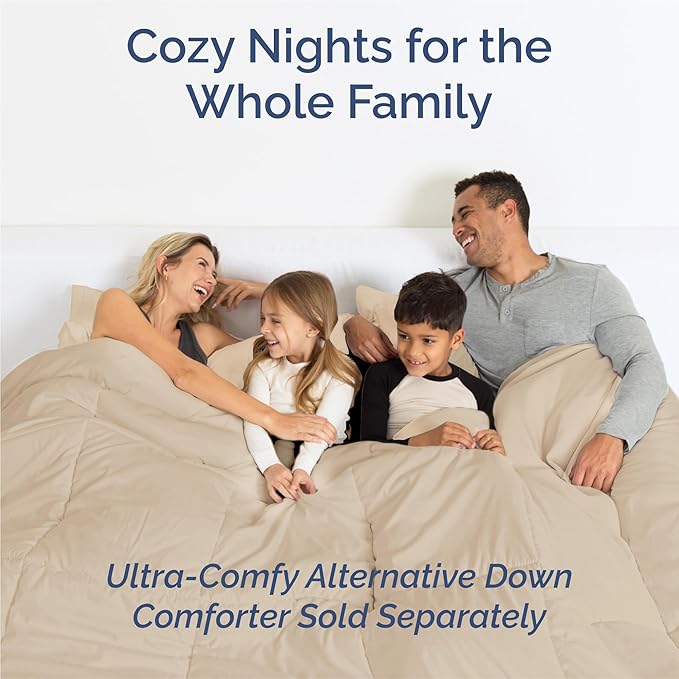 King 6 Piece Sheet Set - Comfy Breathable & Cooling - Ultra Soft Hotel Luxury Bedding Set with 8-16 Inch Deep Pockets - 1 Flat & 1 Fitted Sheet & 4 Pillowcases - Cozy, Wrinkle Free & Easy Care - Cream