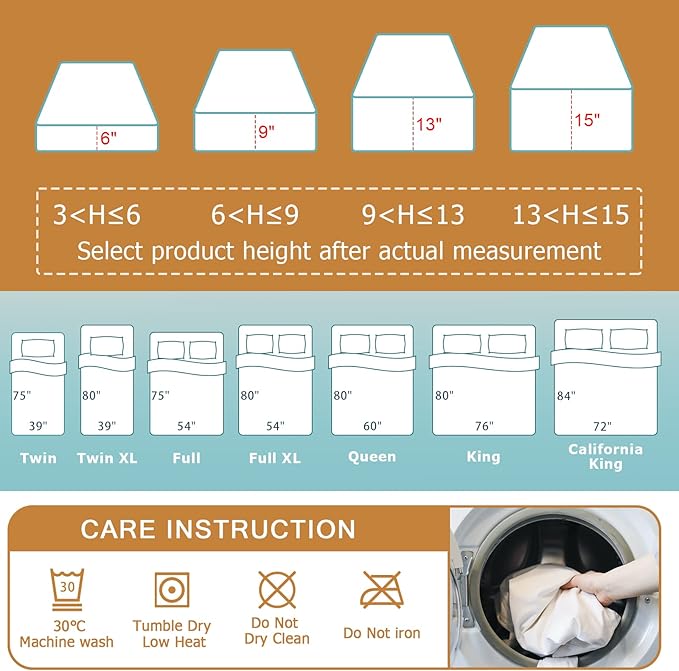 Bedecor Zippered Twin Mattress Protector Cover for 14"-15" Depth Mattress,Fully Encased Liquid Proof Urine Pee Protection Breathable Smooth Incontinence Pet Baby Potty Training