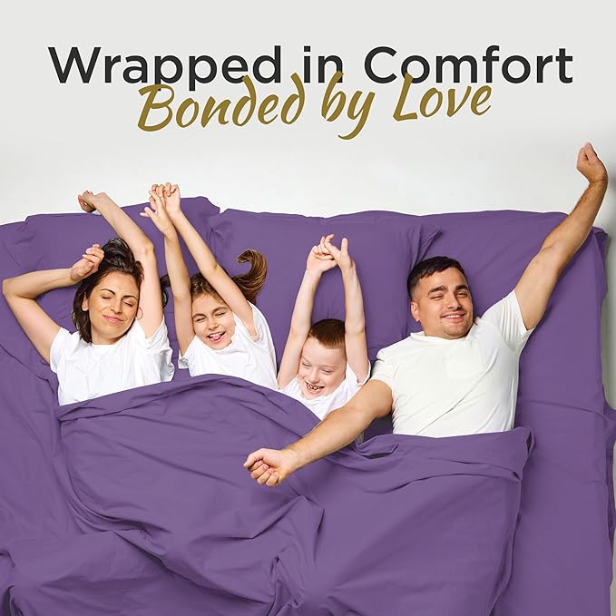 Twin Sheet Set - 1800 Ultra-Soft Microfiber Twin Bed Sheets - Double Brushed - Deep Pockets - Easy Fit – Wrinkle Free - Soft & Comfy 3 Piece Set - Bedding Sheets & Pillowcases (Purple)