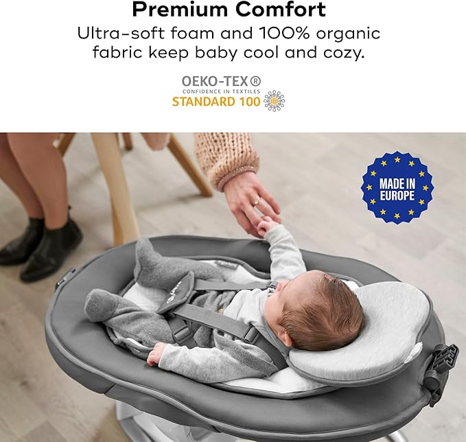 Babymoov Lovenest Organic Baby Infant Cushion, Pediatrician Designed Versatile, Comfortable, Machine-Washable Head and Neck Support (Made in Europe), Baby Registry Must Have
