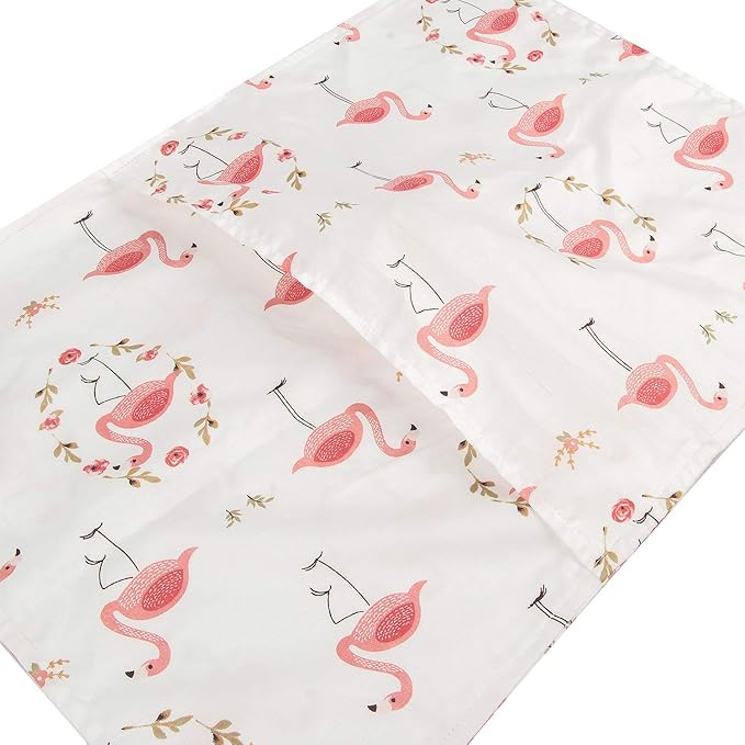 ALVABABY Toddler Pillowcases 2 Pack Organic Cotton Kids Pillow Cover Fit 13"x 18" or 14"x19" Envelope for Girl Boy Sleepy Travel