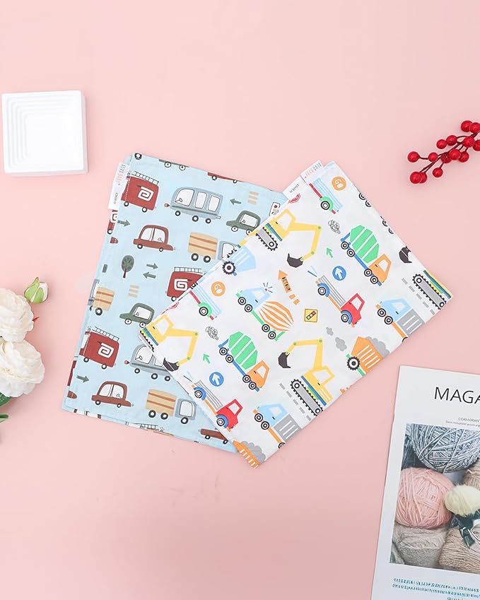ALVABABY Toddler Pillowcases 2 Pack Organic Cotton Kids Pillow Cover Fit 13"x 18" or 12"x20" Envelope for Girl Boy Sleepy Travel