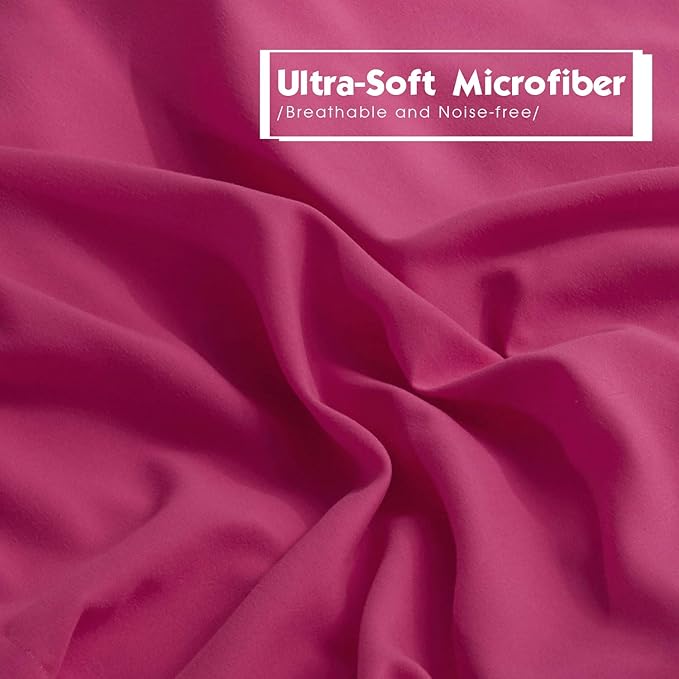 HIG 3pc Pink Twin/Twin XL Comforter Set - All Season Reversible Down Alternative Bedding Comforter - Quilted Duvet Insert with Corner Tabs - Box Stitched Blanket - Breathable, Soft, Fluffy