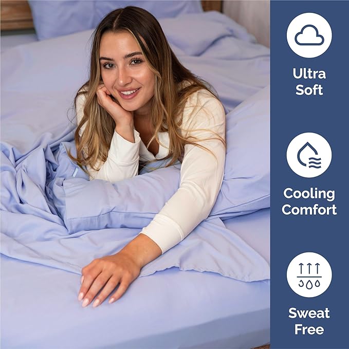 Cal King 6 Piece Sheet Set - Comfy Breathable & Cooling - Ultra-Soft Hotel Luxury Bedding Set w/ 8-16 Inch Deep Pockets - 1 Flat & 1 Fitted Sheet & 4 Pillowcases - Wrinkle Free & Easy Care - Lavender