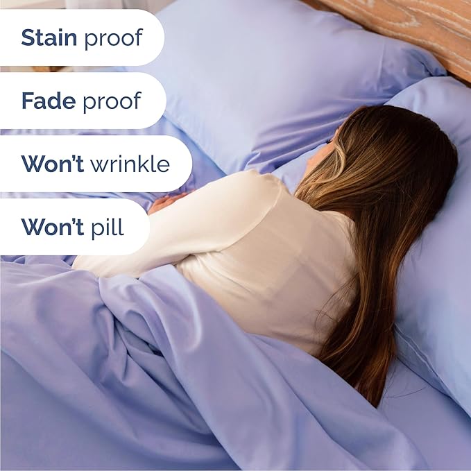 Cal King 6 Piece Sheet Set - Comfy Breathable & Cooling - Ultra-Soft Hotel Luxury Bedding Set w/ 8-16 Inch Deep Pockets - 1 Flat & 1 Fitted Sheet & 4 Pillowcases - Wrinkle Free & Easy Care - Lavender
