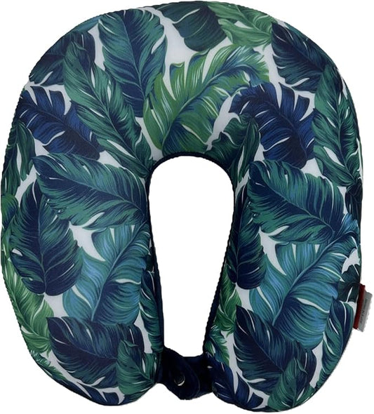 Bookishbunny U Shaped Micro Beads Microbead Neck Head Support Travel Pillow, 12"x12"x4" (Feather)