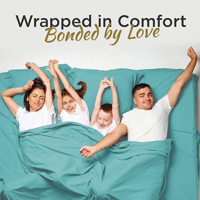 Twin XL 100% Microfiber Double Brushed Sheet Set - Extra-Soft & Wrinkle-Free - 15" Deep Pockets, 39" x 80" - Ideal for Dorms, Hospitals & Split King Beds - 3 PC Set (Twin XL, Aqua Blue)