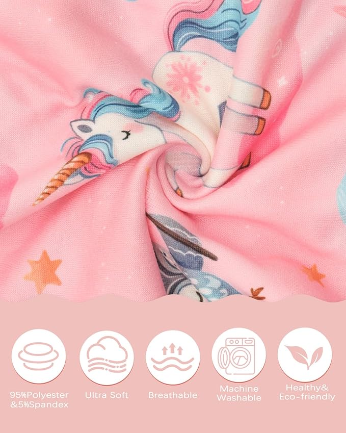 ALVABABY Toddler Pillowcase Stretchy Soft Kids Pillow Cover Fit 13"x 18" or 12"x16" Envelope for Girl Boy Sleepy Travel 2 Pack 2TPE46A