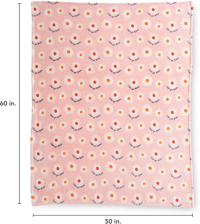 Berkshire Blanket Velvetloft® Plush Throw Blanket –Ultra Soft & Cozy Gift for Mom, Mother’s Day Present, Warm Lightweight Fleece Throw for Bed, Couch & Travel, 50 in × 60 in