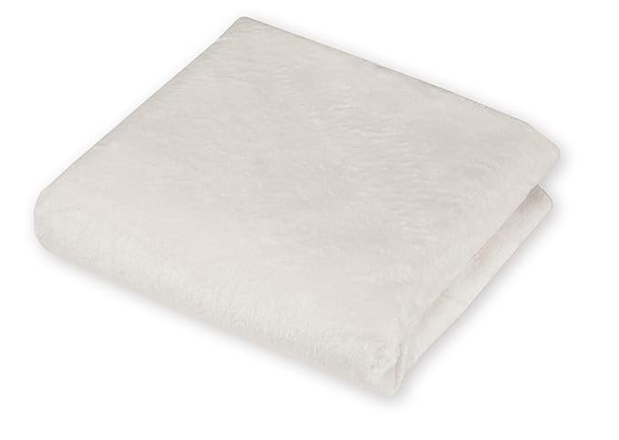 American Baby Company Heavenly Soft Chenille Fitted Crib Sheet 28" x 52", Warm and Cozy Neutral Chenille Sheet, Ivory (Warm Off-White), for Boys and Girls, Fits Crib and Toddler Bed mattresses.