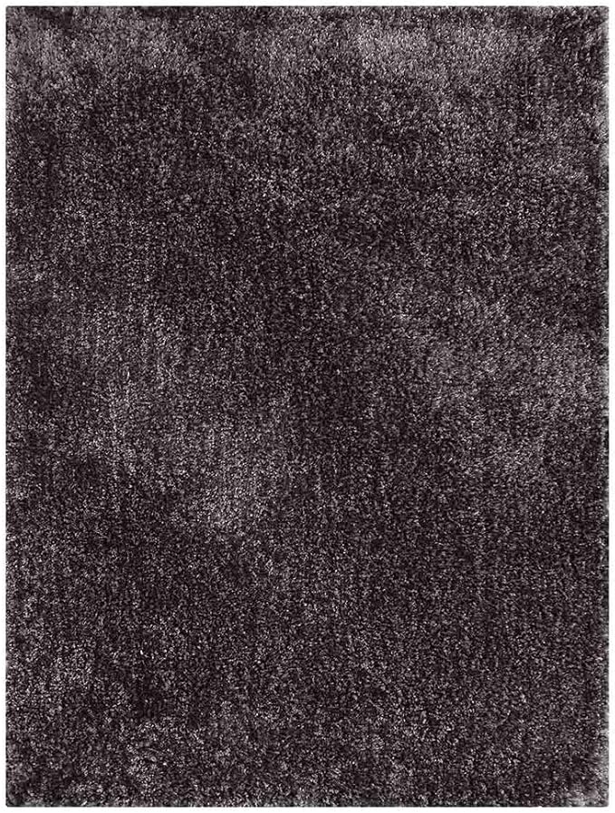 Hand Tufted SHAG Polyester ECO-Friendly Area Rugs - 5'x8', Rectangle, Light Brown, Solid Plain Design, High Pile Thick Handmade Anti Skid Rugs for Living Room, Bed Room K00111