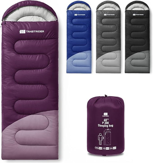 Sleeping Bags for Adults Warm Weather,Backpacking Compact Lightweight Camping Sleeping Bag with Compression Sack for Kids,Camping Essentials Gear for Hiking,Travel,Climb,Outdoor, Indoor