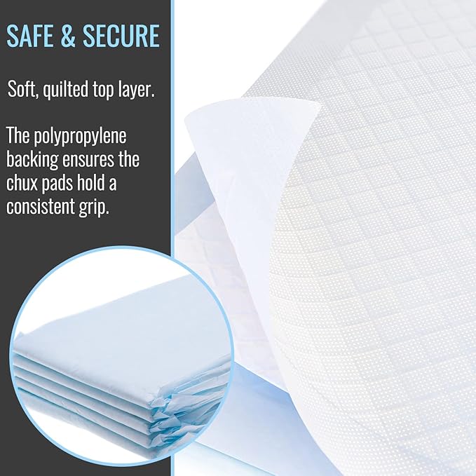 DMI Extra Large 36" x 36", 50 Count, Ultra Protective Incontinence Bed Pads for Women and Men, Elderly, Kids Bed Wetting, Absorbent Chucks, Furniture Protection, FSA/HSA