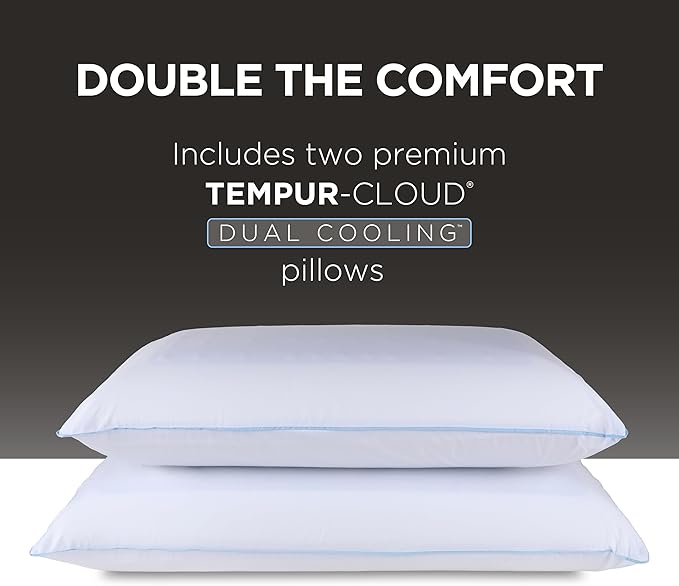 TEMPUR-Cloud® Dual Cooling™ Pillow, King - 2-Pack