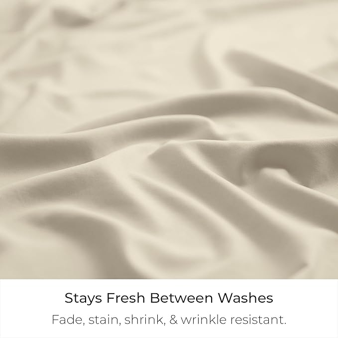 Mellanni Bed Skirt Queen Size - Bed Skirting - 15" Tailored Pleated Dust Ruffle - Hotel Luxury Bedding - Wrinkle, Fade, Stain Resistant - 1 Bedskirt (Queen, Golden Ivory)