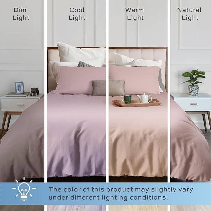 White Classic Pink Duvet Cover Queen Size, Microfiber Duvet Cover with Zipper, Set of 1 Down Comforter Cover with 2 Pillow Shams, Luxury Comforter Cover Queen Size | Comforter Not Included