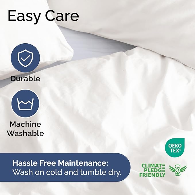 Duvet Cover Queen Size - Extra Soft Queen Size Duvet Cover - Lightweight, Breathable, Easy Care & Fade Free w/ Zipper Closures & Ties - 90" x 90" Inches - (Antique White) Comforter Not Included
