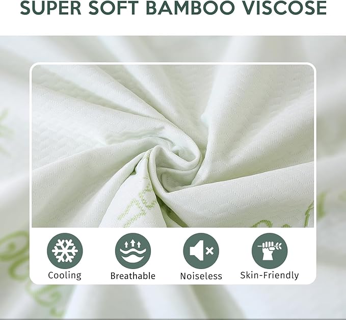 MUXHOMO 2 Pack Mattress Protector Full Size Bed, 100% Waterproof Mattress Cover, Cooling and Breathable Bed Pad Cover, Deep Pocket 8"-21"
