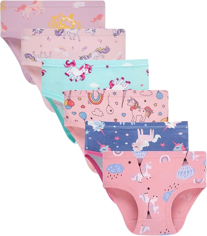 Boboking Soft Cotton Underwear Toddler Girls'Briefs Soft Undies