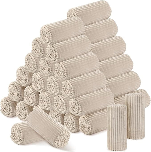 Buryeah 48 Pcs Flannel Throw Blanket Bulk 50 x 60 in Sleepover Blanket Outdoor Wedding Throw Lightweight, Oeko-tex Standard 100 Certified for Sofa Homeless Gifts (Khaki)