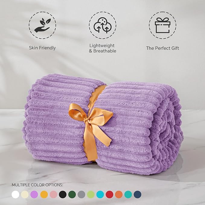 BEDELITE Valentines Day Blanket for Couch, 3D Ribbed Jacquard Soft and Cozy Fleece Throw Blanket for Sofa and Chair, Fluffy Plush Lightweight Blankets for Bed, for Women, 50x60 inches
