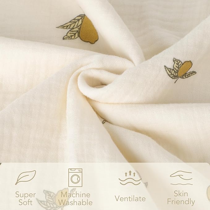 Fluffy-backed Swaddle Blankets Baby Double Layer Muslin 100% Cotton Front Nursery Plush Dotted Fleece Back Receiving Bed Quilt Blanket for Unisex Newborn Baby Toddler Boys Girls 30 x 41 Inches