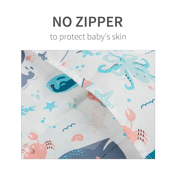 ALVABABY Toddler Pillowcases Fits 13 x 18,12x 16 Kids Cotton Baby 2 Packs Envelope Kids Pillowcases for Boy Girl Sleeping Travel 2TPW28