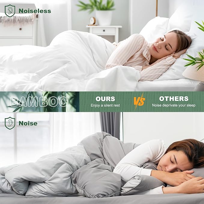 GRT King Waterproof Mattress Protector, Rayon Made from Bamboo Mattress Cover, Breathable Cooling Soft Mattress Protector, Machine Washable Mattress Pad with 8''- 26'' Deep Pocket