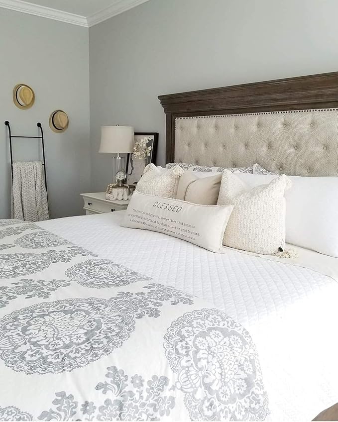 Lush Decor Ava Quilt Diamond Pattern Solid 3 Piece Oversized Bedding Blanket Bedspread Set - King - Blush