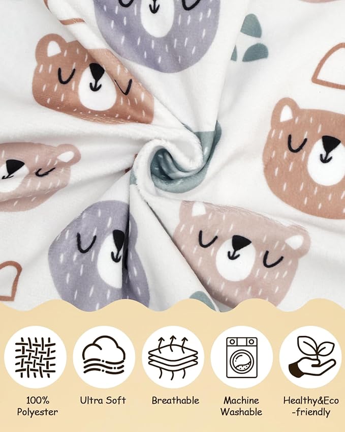 ALVABABY Toddler Pillowcase Kids Pillow Cover Polyester Bean Velvet Soft Warm 2 Pack Fit 13"x 18" or 12"x16" Envelope for Girl Boy Sleepy Travel 2TPMT01A