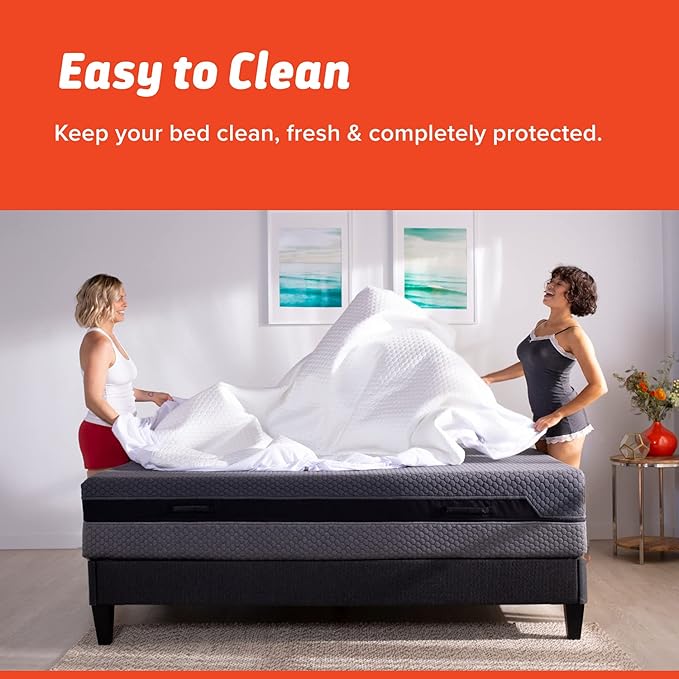 Layla Mattress Protector, Liquid Proof Mattress Pad Barrier | Breathable Waterproof Bed Encasement That Sleeps Cool | 3 Models for a Custom Sleep Experience | Size Full - Essential Protector