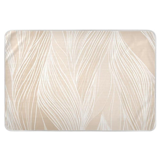 Waterproof Bed Pad Reusable Changing Pad Toddler Mattress Protector Large Pee Pad Baby Diaper Pad Soft Washable Liner Retro Boho Line