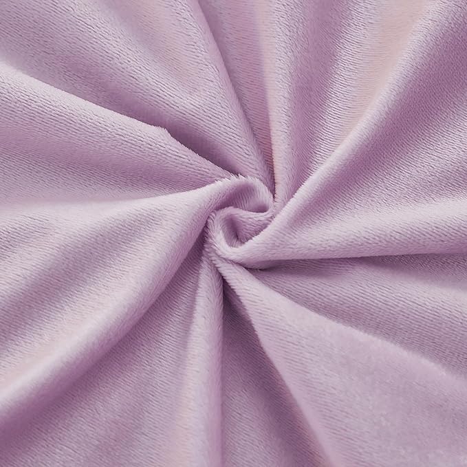 EMME Luxury Purple Fuzzy Duvet Cover Set King Size 3 Pieces Fluffy Comforter Cover Set for King Bed Shaggy and Plush Soft Bedding Duvet Covers (Purple, King)