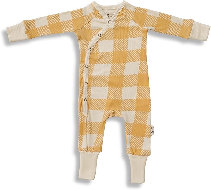 Fifi & Ry 100% Lyocell from Bamboo Baby Pajamas, Ribbed & Breathable – Gentle on Sensitive Skin, Unisex Convertible Footie