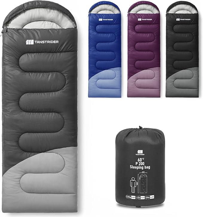 Sleeping Bags for Adults Warm Weather,Backpacking Compact Lightweight Camping Sleeping Bag with Compression Sack for Kids,Camping Essentials Gear for Hiking,Travel,Climb,Outdoor, Indoor