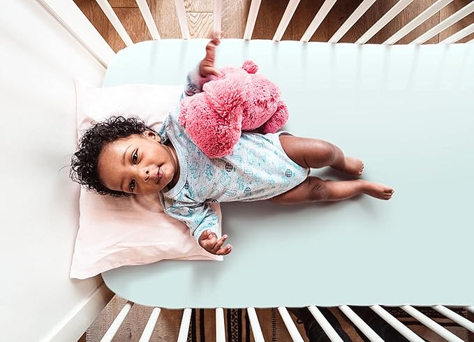 Stretchy Ultra Soft Jersey Knit Fitted Crib Sheets Set 2 Pack，Fits All Standard Crib Mattress Pads, Lovely Whale for Girls and Boys