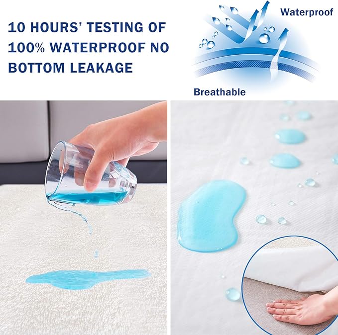 Premium Bedding Encasement, Cooling Mattress Encasement with Mattress Protector, Breathable Mattress Protector Queen Size Mattress Pad Cover