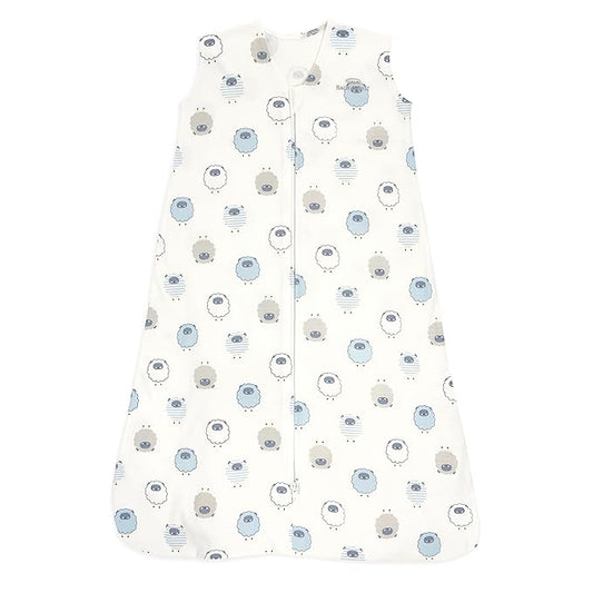 HALO SleepSack, 100% Cotton Wearable Blanket, Swaddle Transition Sleeping Bag, TOG 0.5, Sleepy Sheep, Small, 0-6 Months