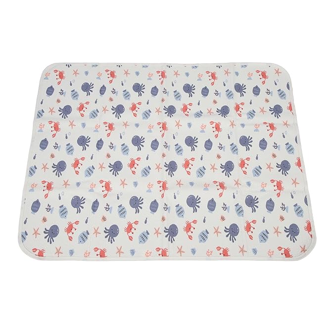 Respicefinem Baby Waterproofs Bed Pad Washable Mattress Pad Mat Baby Wateproofs Bed Mat Protector for Kids Toddler Reusable Underpads Bed Wetting Incontinence Cover (Submarine Model)