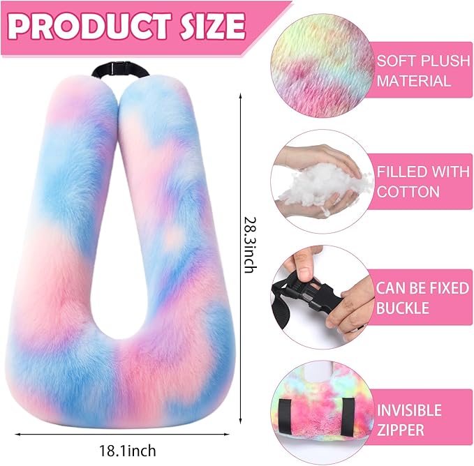Travel Cars Pillow Seat Belt Removable U-Shaped Pillow Gift for Birthday Holiday Adults Sleeping Camping Support Head and Neck on Trips Long Car Ride Essentials