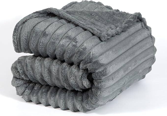 Ultra Soft Fleece Throw Blanket – Lightweight Cozy Plush Microfiber for Couch, Bed & Travel – Warm All-Season Decorative Blanket 50"x60", Machine Washable