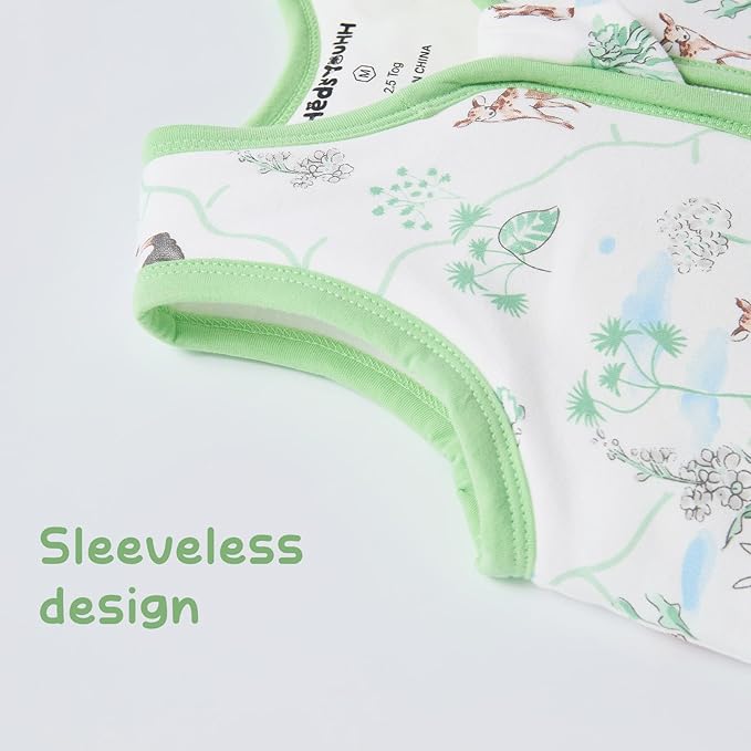 Baby Sleeping Bag 2.5 TOG Cotton Winter Sleep Sack for Newborn babies, Unisex Baby Wearable Blanket with Animal Patterns, Panda, XL