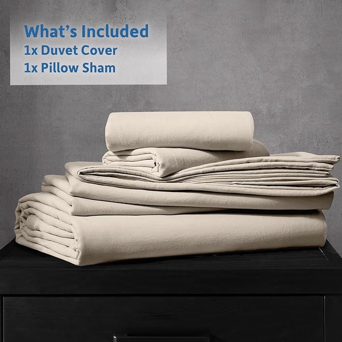 Nestl Linen Duvet Cover Queen Size - Soft Prewashed Queen Duvet Cover Set, 3 Piece, with Zipper Closure, 1 Duvet Cover 90x90 inches and 2 Pillow Shams