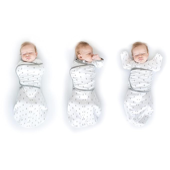 SwaddleDesigns 6-Way Omni Swaddle Sack, Arms Up Swaddle for Newborn, More Options to Calm Startle Reflex, Improves Sleep, 12-18 lbs, Tiny Arrows Black