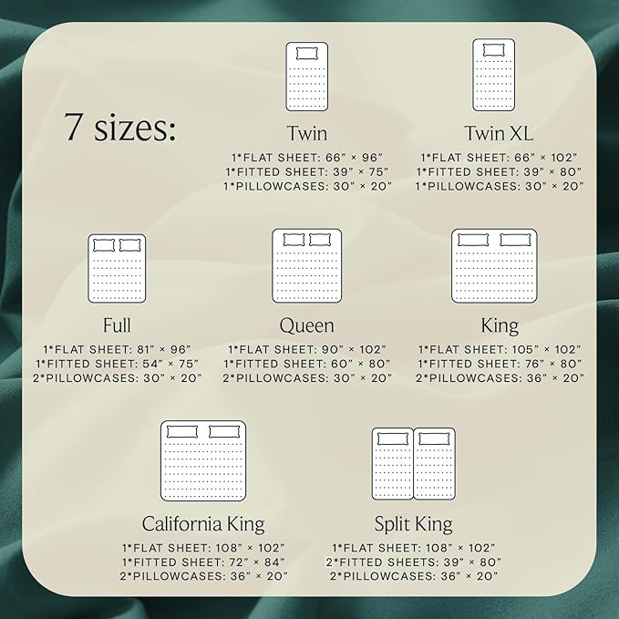 LuxClub 4 PC California King Sheet Set, Breathable Luxury Bed Sheets, Deep Pockets 18" Wrinkle Free Cooling Sheets Machine Washable Hotel Bedding Silky Soft - Emerald Cal King
