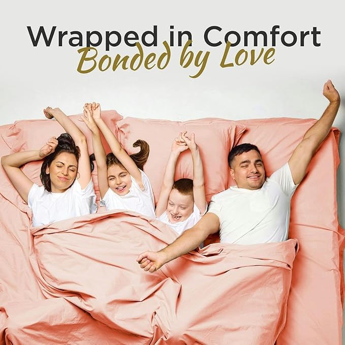 Full XL 100% Microfiber Double Brushed Sheet Set - Extra-Soft, Breathable & Wrinkle-Free - 15" Deep Pockets, 54" x 80" - Ideal for Extra Long Full Beds - 4PC Set (Full XL, Peach)