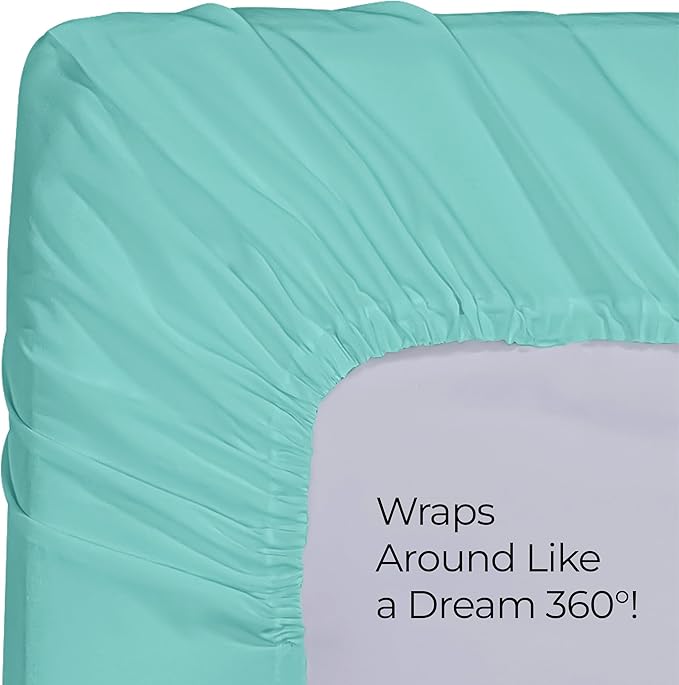 Utopia Bedding Full Fitted Sheet - Bottom Sheet - Deep Pocket - Soft Microfiber - Shrinkage and Fade Resistant - Easy Care -1 Fitted Sheet Only (Spa Blue)