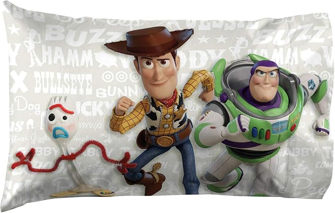 Jay Franco Disney Pixar Story 4 All The Toys Twin Bed Set, Blue