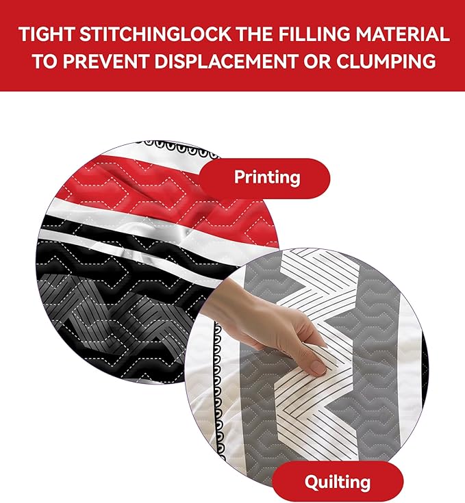 Matching Curtains and Bedding Sets 1 Bedspread 2 Pillowcases 2 Print Curtains 4 Solid Curtains King Size Comforter Set with Curtains Black and Red Comforter Set Soft Durable Master Suite