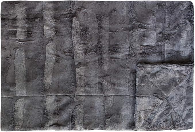 Minky Couture Sorbet Blanket - Ultra-Soft Throw for Silky Smooth Comfort - Premium Decorative Throw Blanket - Midweight, Breathable Fabric - Machine Washable Monster, Charcoal